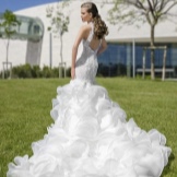 Magnifique robe de mariée sirène avec train