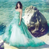 Robe de mariée de alessandro angelozzi turquoise