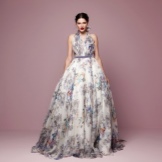 Magnifique robe en mousseline avec imprimé
