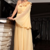 Robe de soirée jaune de Chine