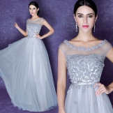 Robe de soirée en mousseline de soie de Chine