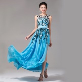 Robe de soirée en soie de Chine