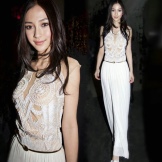 Robe de soirée blanche de Chine
