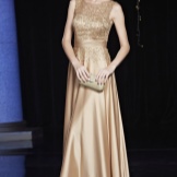 Robe de soirée dorée de Chine