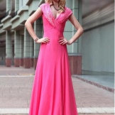 robe de soirée en mousseline de Chine