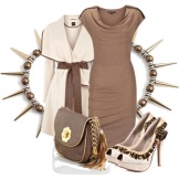 Accessoires de robe marron