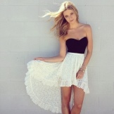 Jupe bustier asymétrique