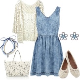 Ballerines pour robe en jean