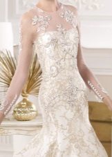 Broderie sur tulle