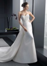 Robe de mariée sirène avec coupe en vague
