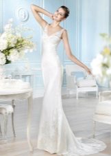 Robe de mariée sirène en satin