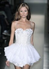 Robe de mariée ultra courte dans le style de bébé dol