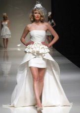 Gaine de robe de mariage avec un train