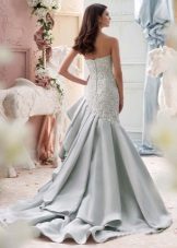 Robe de mariée sirène bleue