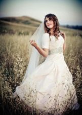 Robe de mariée manche transparente