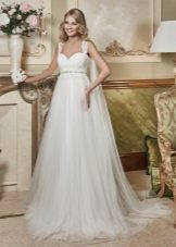 Robe de mariée Empire en mousseline de soie