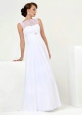 Robe de mariée en satin de style Empire