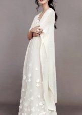 Robe de mariée rétro avec étole