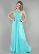 Robe de soirée turquoise