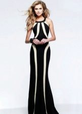 Robe de soirée à rayures Faviana