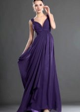 Robe de soirée pourpre foncé