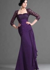 Robe de soirée pourpre foncé