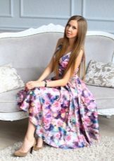Robe de soirée de couleur pourpre