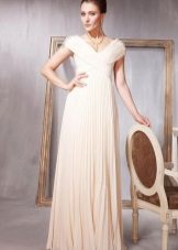 Vestido de noite com saia queimada para mulheres de 50 anos