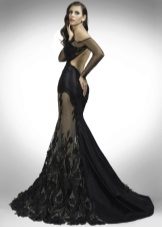Robe de soirée à lacets