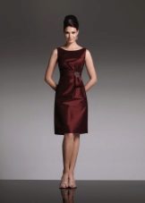 Robe de soirée marron pour les mères de la mariée