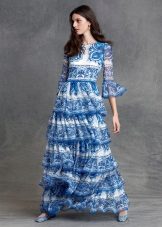 Robe de soirée d'été avec manches