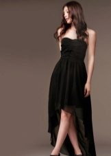 Robe de soirée courte devant longue dos