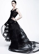Robe de soirée noire de Zack Posen