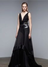 Robe de soirée de Donna Karan en cuir