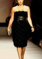 Robe de soirée complète Etui noir