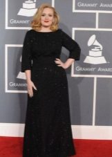 Robe de soirée noire pour le long long