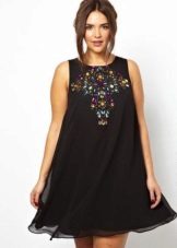 Robe de soirée noire pour le complet