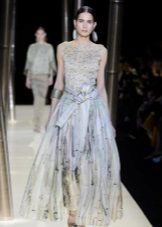 robe de soirée en mousseline de soie d'Armani