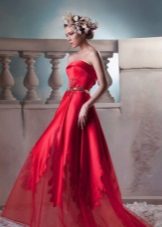 Robe de soirée rouge longue