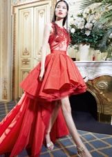 Robe de soirée courte avec train par Yolan Chris