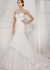 Robe de mariée sirène avec dentelle