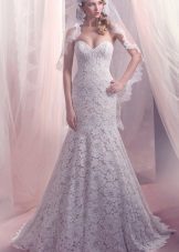 Robe de mariée en dentelle sirène