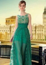 Robe de soirée en dentelle féminine