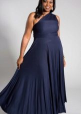 élégante robe de soirée sur une épaule grande taille