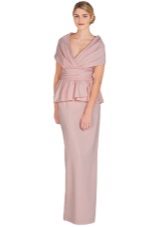 Elégante robe de soirée de grande taille pourpre