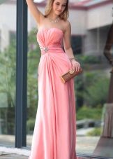 Robe de soirée rose pas chère