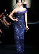 Robe de soirée bleue d'Armani