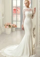 Robe de mariée en dentelle sirène