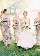 Robes de demoiselle d'honneur multicolores