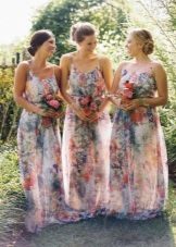 Robes de demoiselle d'honneur multicolores